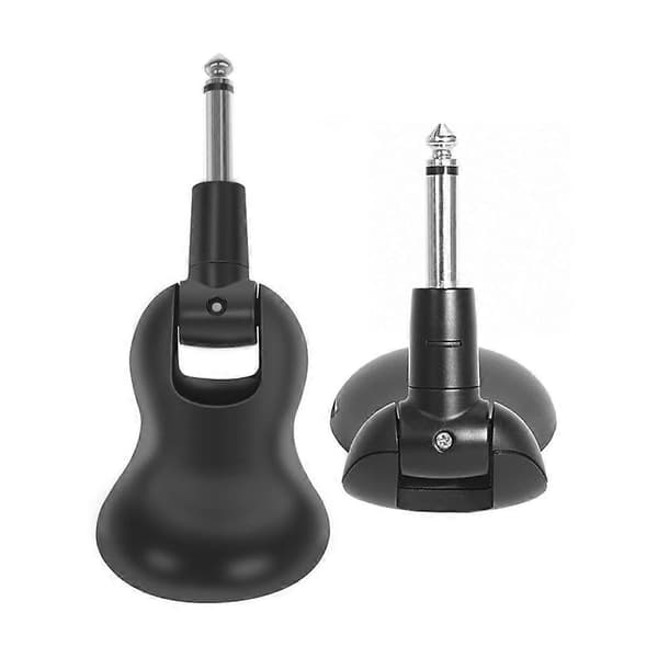 2.4G trådløst gitarsystem digital sender og mottaker 4-kanals versjon for elektrisk gitarbass Black