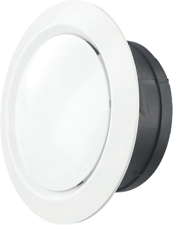 Stilig taklufttilførsel, monterbar grilldiffuser (100 mm) 100 mm