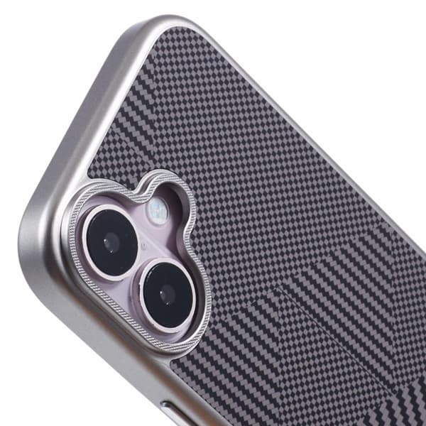 X-LEVEL Mobilcover til iPhone 16 Rhombus Splicing Hård PC Grå