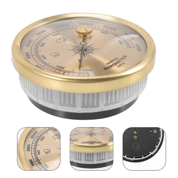 Barometer med urskive for hjemmebruk, justerbar aneroidbarometer, multifunksjonell barometer