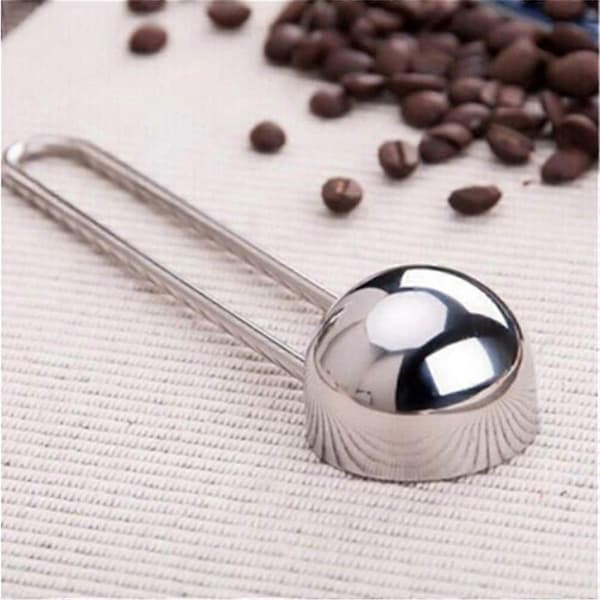 Enkelt og sofistikeret design Rustfrit stål kaffe krydderi måleske Espresso Scoop Bagning Te Langt håndtag Måling rustfrit stål