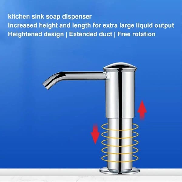 Sæbedispenser forlængerrørssæt til køkkenvask, husholdnings flydende sæbedispenser til badeværelse og lotion, b