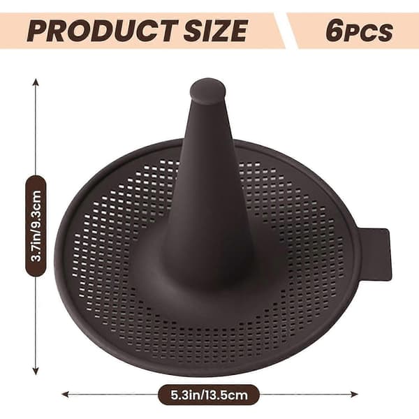 Silikoneforme, Donutform til Bagning, Donutforme Sæt, 6 Dele Bageforme til Bagel og Donutkager Kaffe Coffee 6pcs