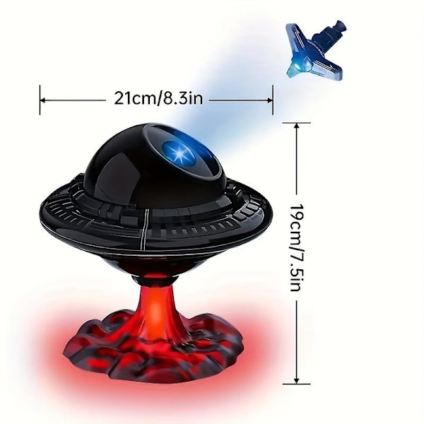 Kreativ presentlampa Ufo stjärnhimmel projektionslampa nattlampa stjärnhimmel projektionsatmosfär ljusprydnader