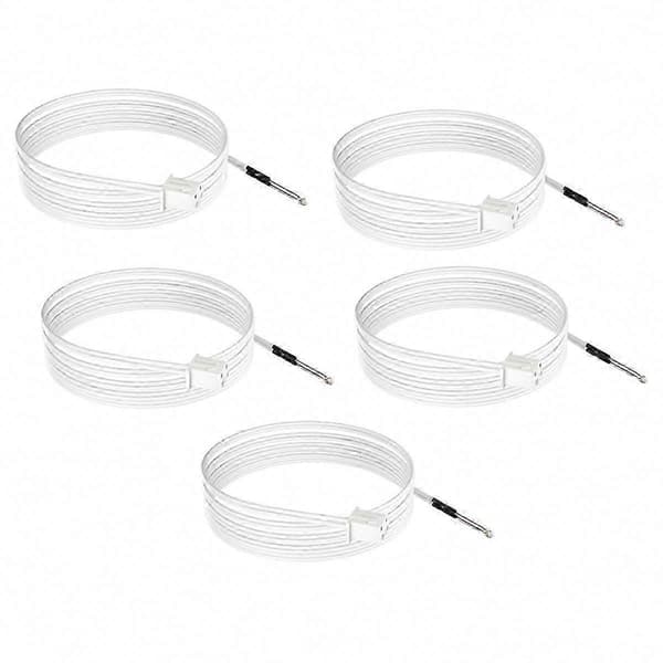 5 stk. NTC 100K Glasperle Termistor til 3D-printer, 3950 Ohm Temperatursensor med XH2.54-2P Stik White