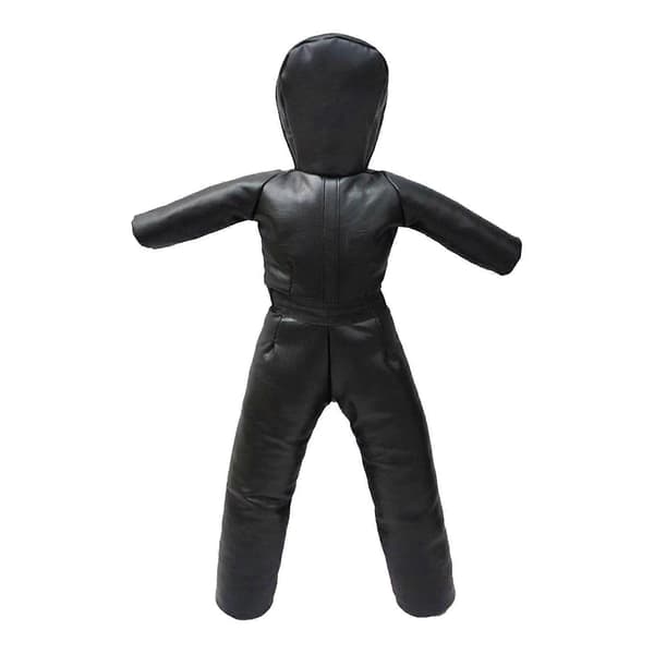 Børne Grappling Dummy PU Ufyldt Multipurpose Robust Taekwondo Træningsenhed black