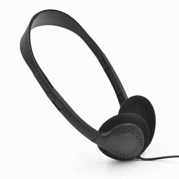 Klasseværelseshovedtelefoner 10-pak til børneskole, øretelefoner 3,5 mm lydheadset til studerende børn til Black