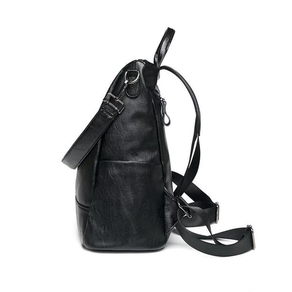 Lightweight Women's Leather Casual Backpack, Anti-theft Travel Backpack