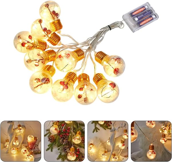 Jule-LED-lysstrenger 10 Lysstrenger Utekjole