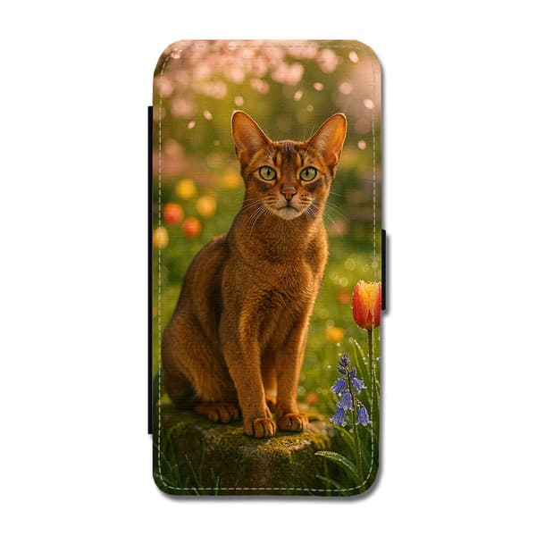 Abessinier Kat iPhone 13 Flip Mobilcover