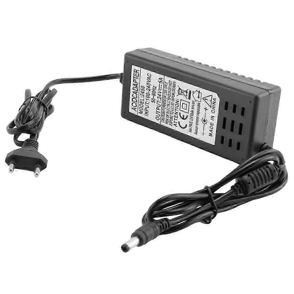 24V 5A strømadapter for vanndispenser og rensepumpe EU black