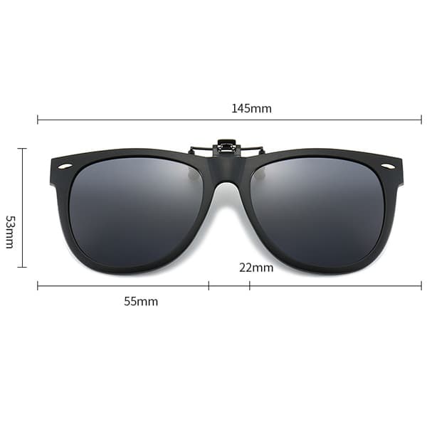 Solbrille Clip-On/Flip-On Polariserte UV-briller