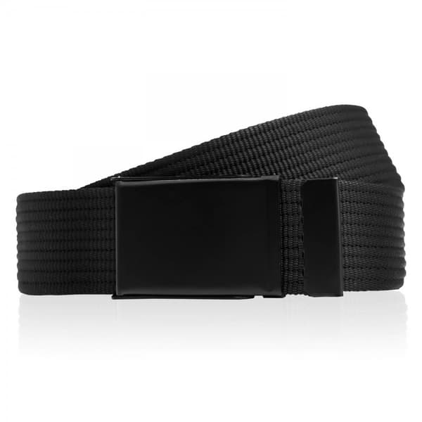 Modern Black Canvas Belt PW-25-105