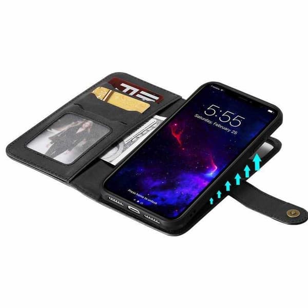 iPhone 11 Practical Case with Magnetic Shell 6-Compartment Winston V2 Svart black