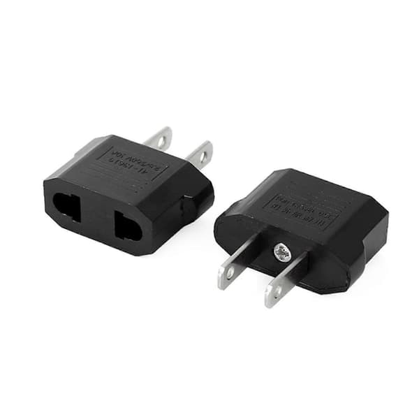 Strømpluggadapter US til EU Euro Europa Plugg Strømpluggkonverter Reise Bærbar Adapter Kina