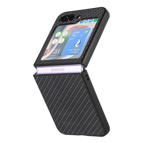 Fiber Pattern Style Case for Samsung Galaxy Z Flip 5 Grön
