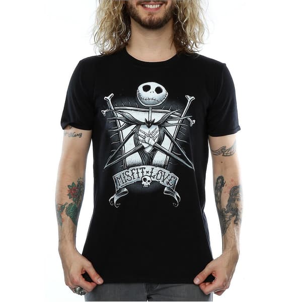 Nightmare Before Christmas Herr Misfit Love Jack Skellington Co Sort Black L
