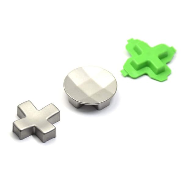 Sett med 3 utskiftbare magnetiske retningsknapper i aluminium for Xbox One/S/Elite og PS4.