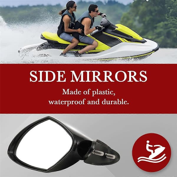 Venstre Sidespejl til Jetski til WaveRunner VX 110 Deluxe EX Black