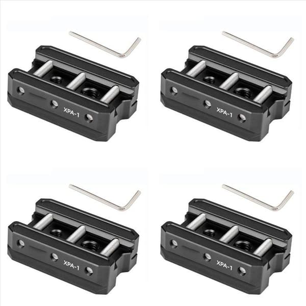 4x Arca Picatinny-plate, ARCA klaring platekonvertering, svalehaleadapter for jaktstativ