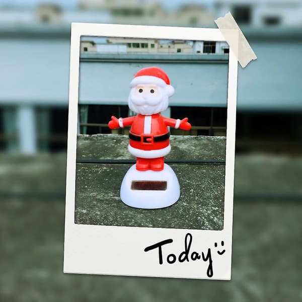 Solcellsdansande Snögubbe Söt Jultomte Julgransleksak, solcellsdriven dans Snowman