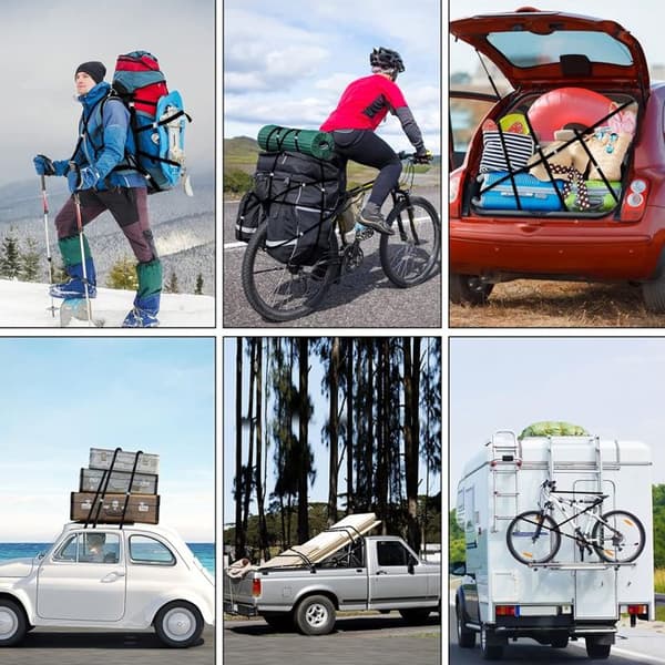 Surrestrop, fastgørelsesstrop til transport, fragt, bagage, camping, 4 stk.