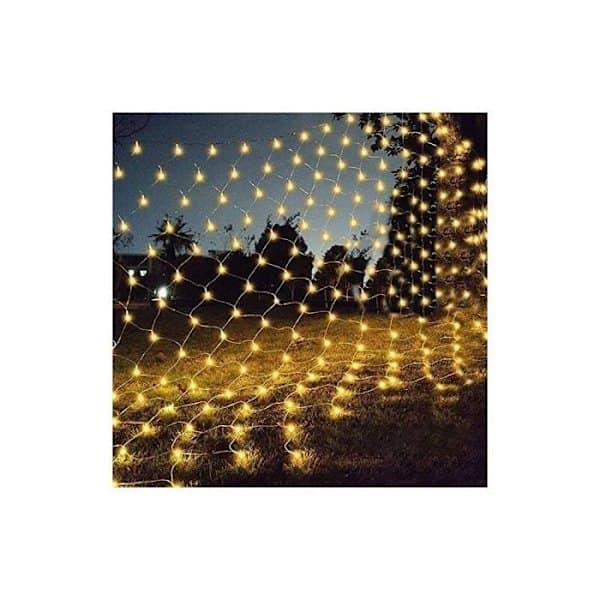 6m x 4m 672 LED Net Light String, Waterproof and Dimmable, Suitable for Christmas Decorations and Events.
