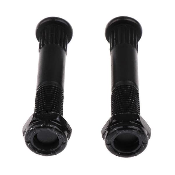 2 stk erstatning 52 mm rundhode longboard/skateboard kingpin med muttere -