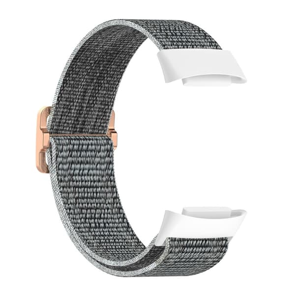 Fitbit Charge 6 / 5 ranneke, säädettävä nylon, harmaa 20