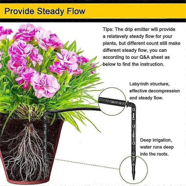Automatic Solar-Powered Irrigation System, Drip Irrigation Kit, with Timer for Balconies, Terraces, Gardens. 300x400 cm Anthracite