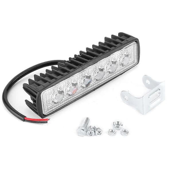 6LED 18W arbejdsspotlampe til motorcykel og båd