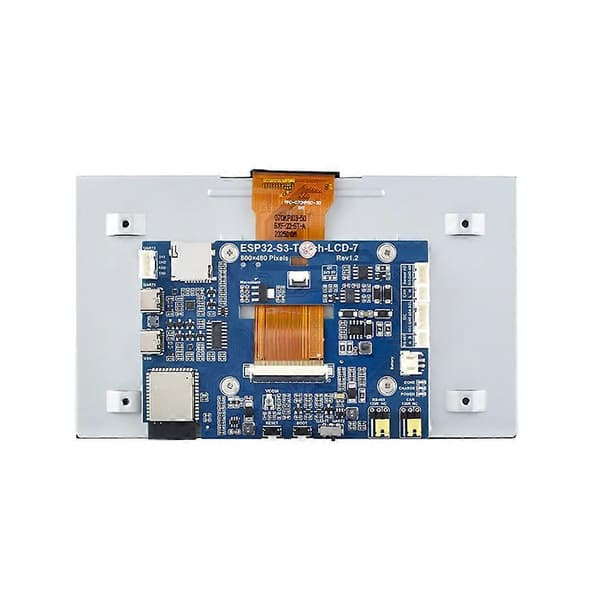 ESP32-S3 7 tums LCD-utvecklingskort, ESP32 med skärm, 800x480, 240MHz frekvens, stöder WiFi Bluetooth Black