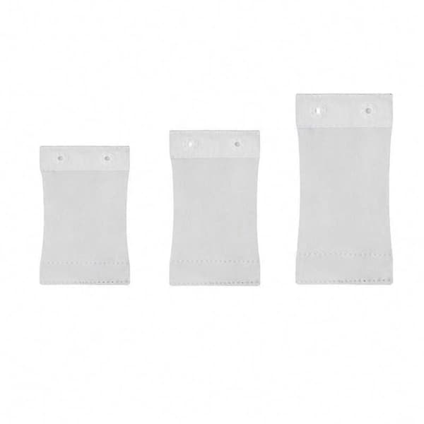 Shapewear-forlenger med 2 rader kroker, bomullsforlengelse, knappforlenger White