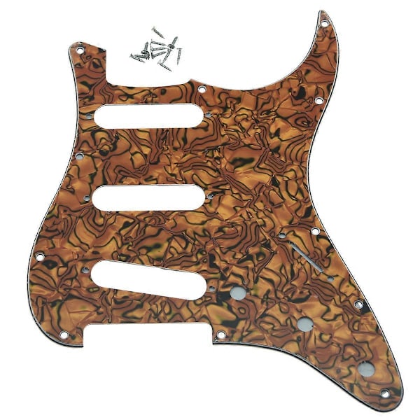 11 Håls ST SSS Gitarrplektrumskydd Kompatibelt med Fender Strat 62 Single Coil Pickups Repskydd Kompatibelt med Stratocaster med Skruvar Amerikansk FD