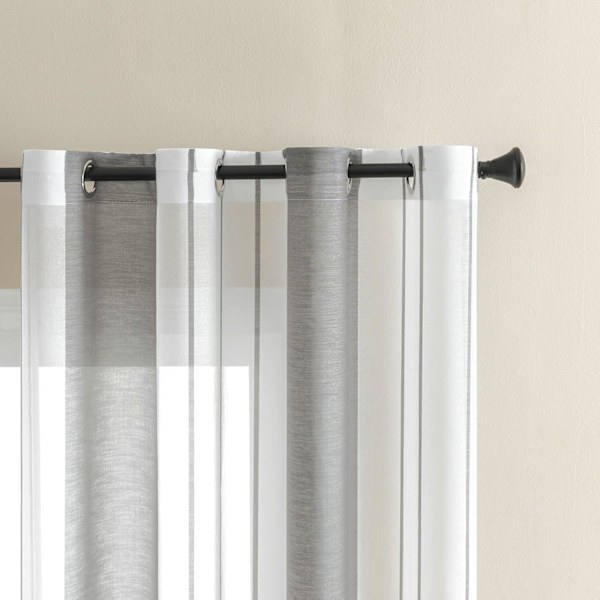 Tylgardiner, Mørklægningsgardiner til stuen, 2 stk., Termiske isolerende gardiner mod kulde og varme til soveværelset med øjer, lysegrå Gris 140X260CM