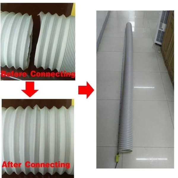 3M PVC Flexibel Avluftsslang för Bärbar Luftkonditionering (Ø15CM)