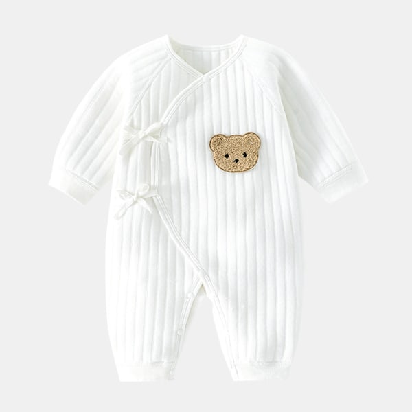 Bodysuit för pojkar och flickor nya vinter bomull babykläder 0-6m 2Pcs C 3M