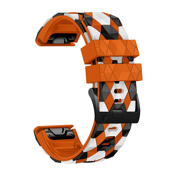 Silikon Armband För Garmin Fenix 7x 7 6 5 6X Pro 5X Plus Fenix 3HR Snabbfäste 22 26mm Armband För Garmin Enduro 2 Band Orange 26mm width strap
