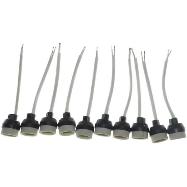 10x GU10 Sokkel lampekontakt for innfelt belysning lampebase og Spotlights LED-pære As shown As shown