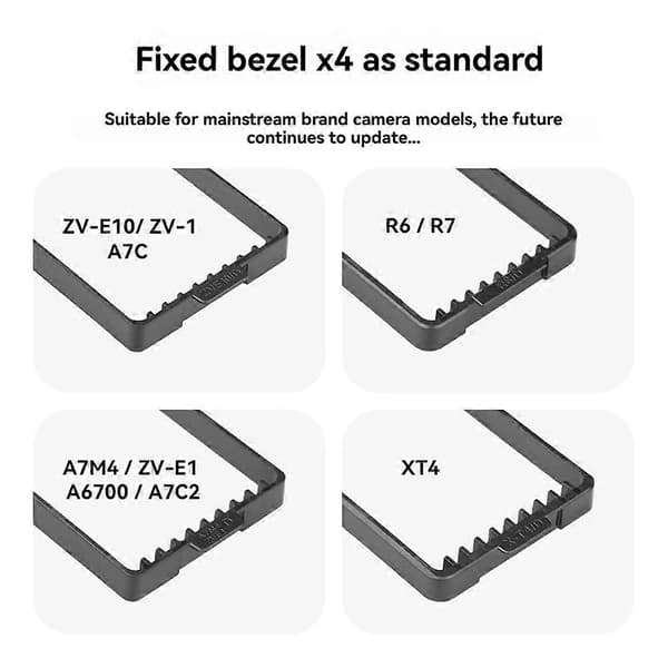 -Cr01s Kamera Kølesystem Køleplade Køleventilator til ZV-E1 A7M4 A6700 R8 R7 R6 XT4 Grey