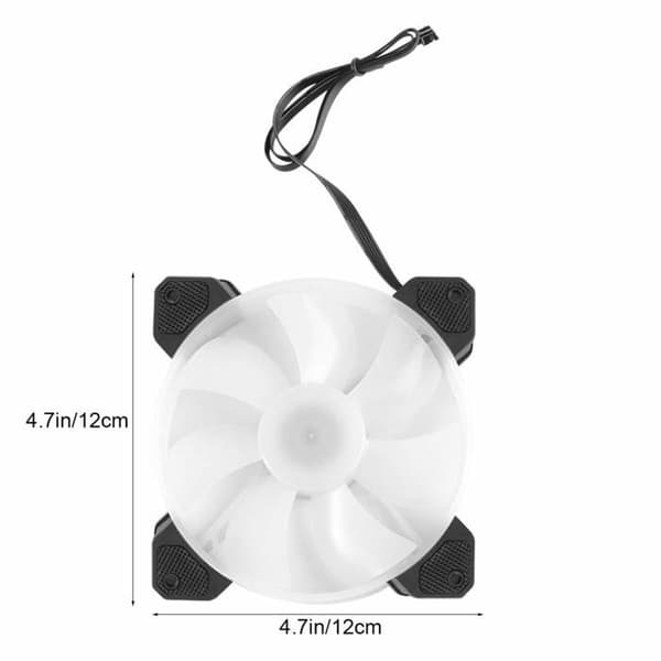 Sæt med 3 120 mm RGB-blæsere, controller, pc-kabinet.