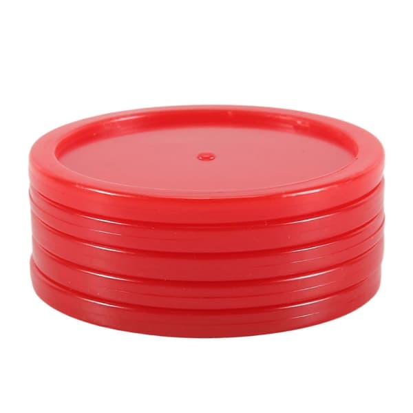 5 st 2 tums mini-luftbordspuckar 50 mm barnbord red