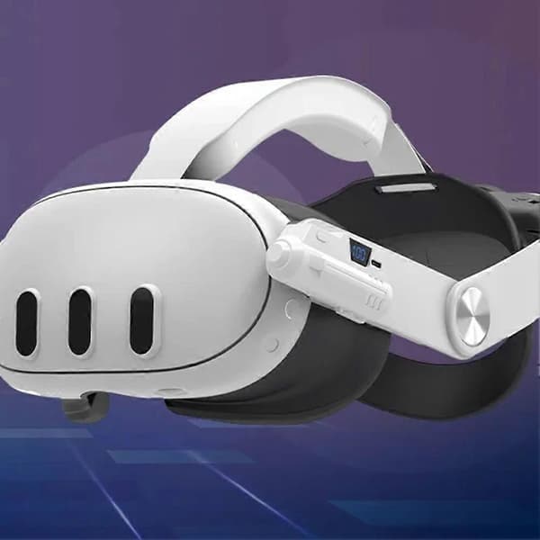 Til Oculus Quest 2 til Mate Quest 3 hurtigopladning til Quest 3s Digital VR Gaming Charging Treasure VR-tilbehør White