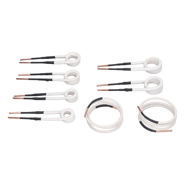 8pcs Brass Core Induction Heater Coil 3mm Set for Bolt and Nut Removal