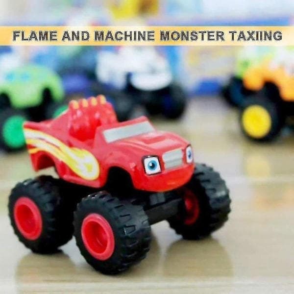 Blaze och Monstermaskinerna Leksaker, Blaze Fordonsleksaker Present (6 st)
