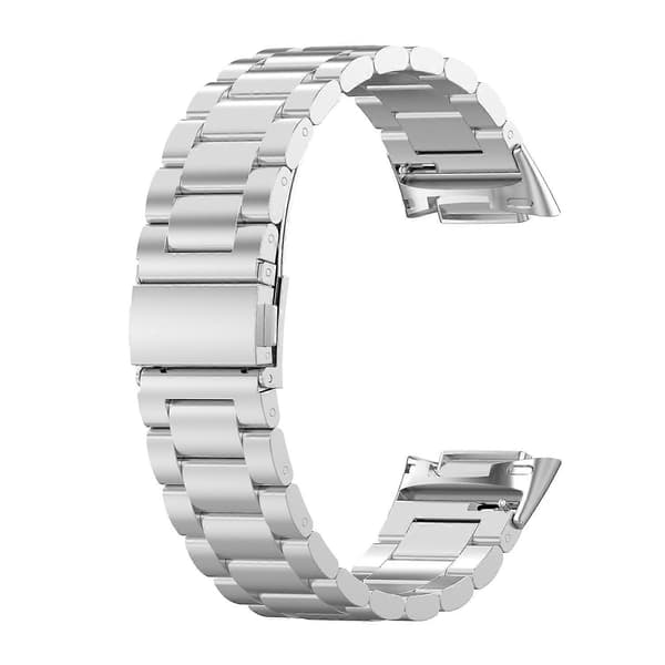 Tre Perler Rustfrit Stål Metal Urrem Til Fitbit Charge 6 Silver