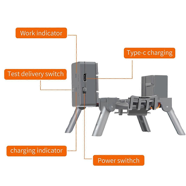 Airdrop-system til AIR 3S / Air 3 drone, bryllupsforslag, leveringsenhed, ringkastertilbehør As Shown