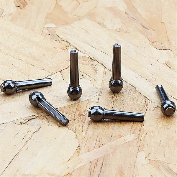6 stk. Gitarbro Pins Sadel Mutter Strenger Spikerplugger