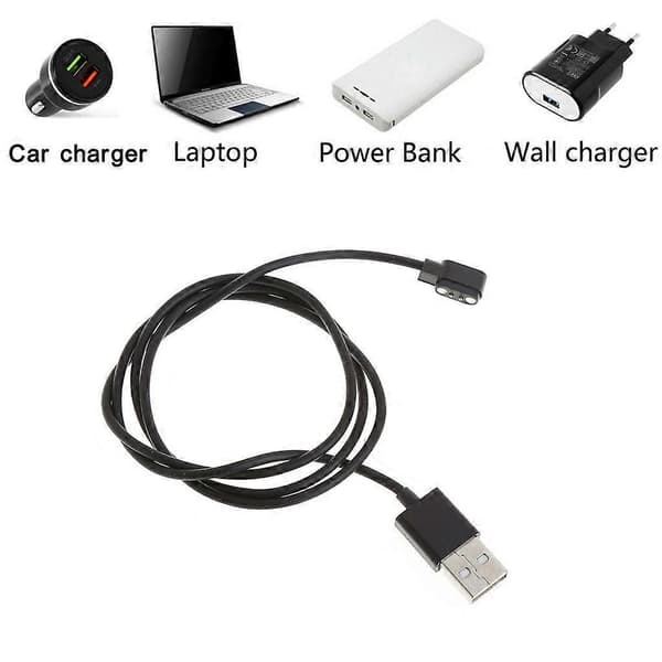 Opladerkabel til Smart Watch Smartwatch Universal USB Magnetisk Opladningsledning