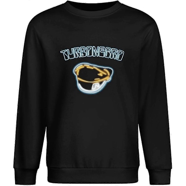 Turbonegro '30-årsjubileum' Långärmad Crewneck 100% Bomull Pullover Unisex Sweatshirts Svart Hög kvalitet släta linjer 3XL